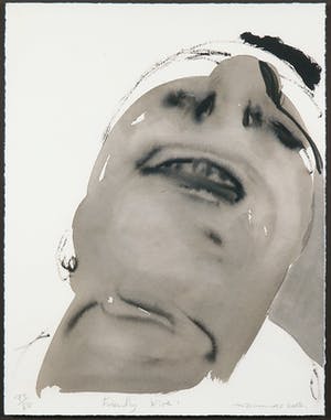 Marlene Dumas - Friendly fire uit de serie Fog of war - Ingelijst kopen? Bied vanaf 1!
