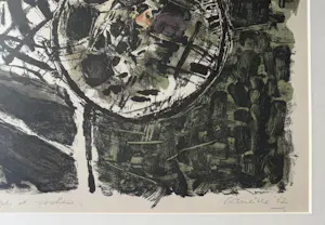 Corneille - handgesigneerde kleurenlitho | 'Arbres et rochers' | 1962 (INGELIJST) kopen? Bied vanaf 600!