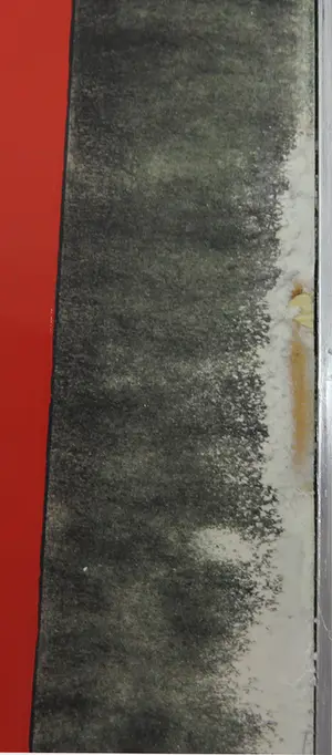 Jean van Wijk - Drieluik, Cadens over rode rechthoek (Zeer groot) kopen? Bied vanaf 100!