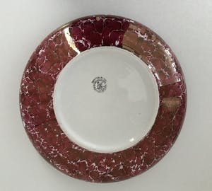 Societe Ceramique - Unica rood parelmoer schaal kopen? Bied vanaf 25!