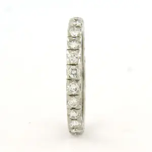Platina alliance ring bezet met briljant geslepen diamant 1.00 ct - rm 16.25 kopen? Bied vanaf 660!