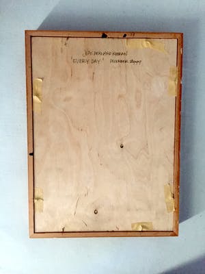 Jean Bernard Koeman - 'Every day we slaughter our finest impulses' - Pentekening, Ingelijst kopen? Bied vanaf 45!