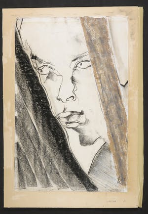 Jan Willem Maronier - Gemengde techniek op papier, Portret kopen? Bied vanaf 1!