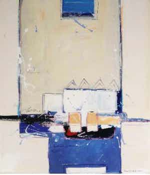 Ron van der Werf - Gemengde techniek z.t. verkocht voor € 320!