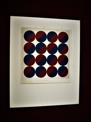 Rob Schotman - Intrigerend jaren 60 PoP Art Litho - variaties op een cirkel - gesigneerd kopen? Bied vanaf 10!