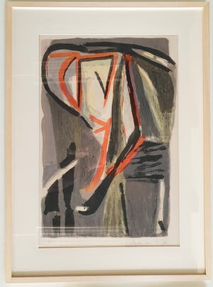 Bram van Velde - Fraai gelijste kleurenlitho (groot formaat) kopen? Bied vanaf 225!