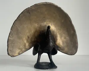 Ek van Zanten - bronzen sculptuur | 'Pauw' kopen? Bied vanaf 750!