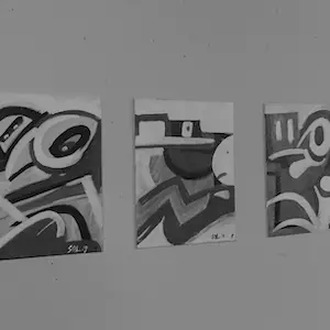 Niet of onleesbaar gesigneerd - Street-art by "SOL" op makelaarsbord. kopen? Bied vanaf 1!