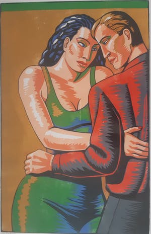 Leon Janssen - Paar op oker (tête à tête) kopen? Bied vanaf 95!