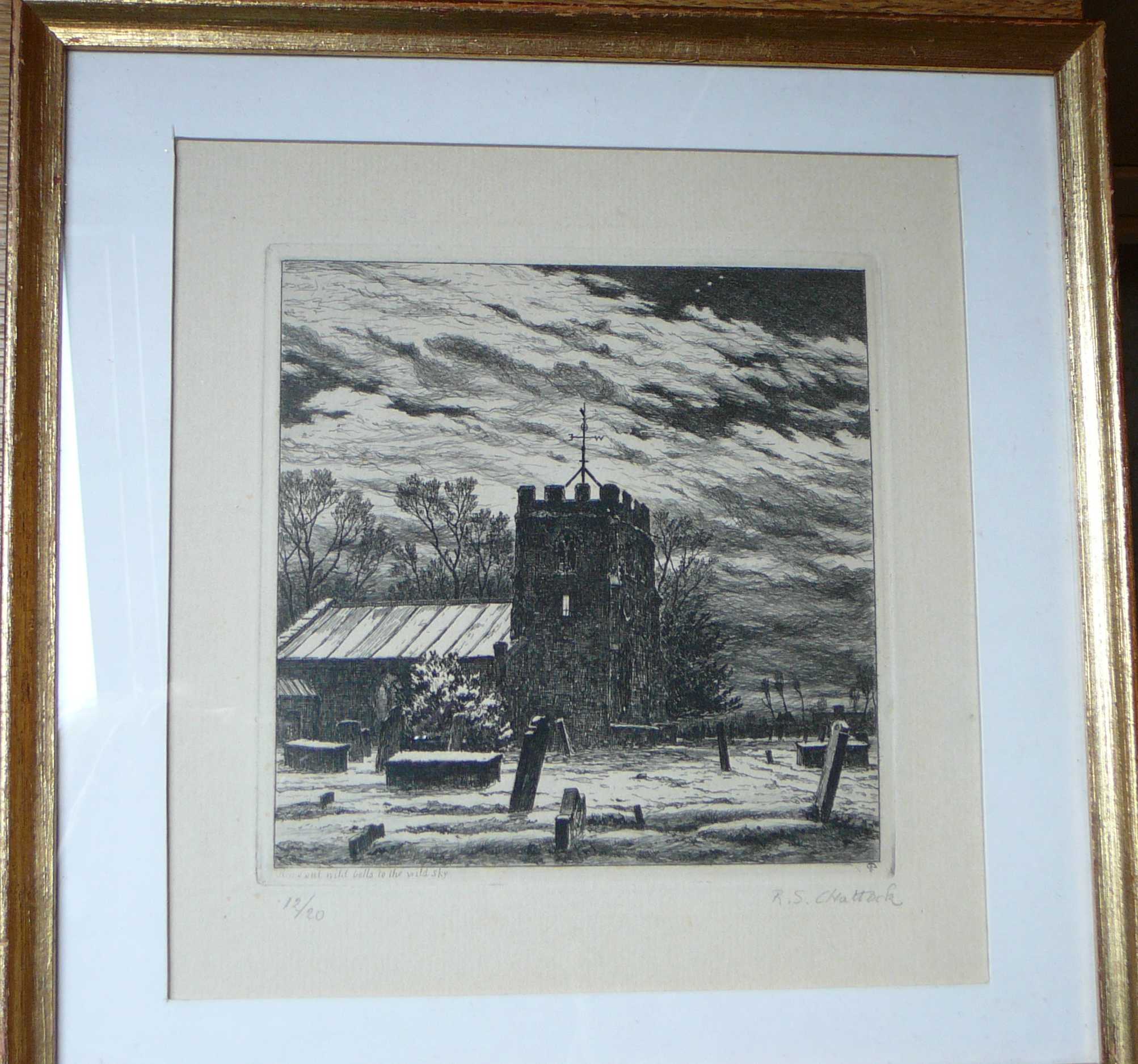 Richard Samuel Chattock - ets "Ring out wild bells to the wild sky" kopen? Bied vanaf 80!