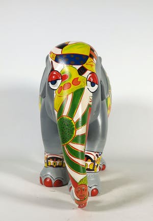Corneille - Acryl op polyester, Elephant Parade kopen? Bied vanaf 500!