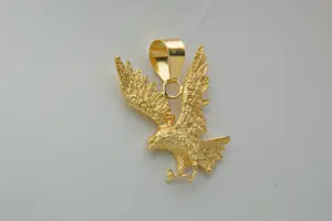 80 - Mooi gedetailleerde 18 karaat geel gouden adelaar hanger kopen? Bied vanaf 300!