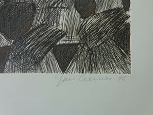 Jan Cremer - ABSTRACTIE / ZW-W ETS / 49x64cm / SIG / 1976 kopen? Bied vanaf 80!