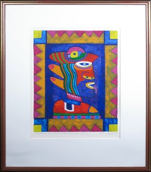 Clemens Briels - Zeefdruk, A Window (...) II -Ingelijst kopen? Bied vanaf 50!