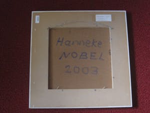 Hanneke Nobel - Boeiend Minimalistisch olieverf "Kalahari Woestijn Zuid Afrika" - gesigneerd kopen? Bied vanaf 10!