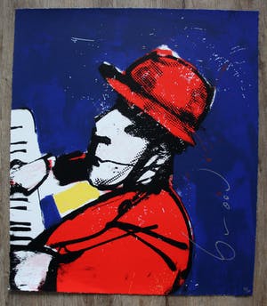Herman Brood - zeefdruk: Ik (pianist) kopen? Bied vanaf 395!