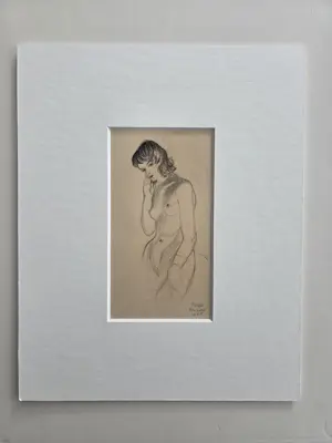 Pieter Pouwels - Naakt. Staande vrouw. kopen? Bied vanaf 69!