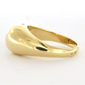John van der Vet 18k bicolour gouden ring met single cut geslepen diamant kopen? Bied vanaf 1200!