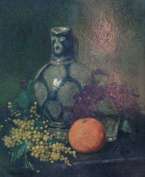 Emanuel Samson van Beever - 7091 - Stilleven met Keulse pot en sinaasappel kopen? Bied vanaf 300!