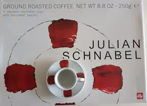 Julian Schnabel - Illy Art Collection - 5 espresso kop en schotels 2005 kopen? Bied vanaf 245!