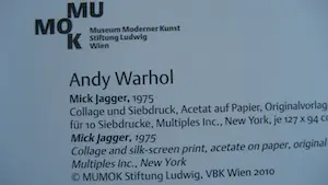 Andy Warhol - (naar) -Mick Jagger - Museum for Modern Art Vienna- 2010 kopen? Bied vanaf 120!
