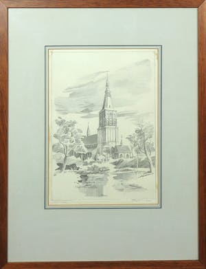 Niet of onleesbaar gesigneerd - Gravure, Petruskerk kopen? Bied vanaf 1!