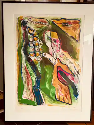 Buy Martin Engelman - 'Rendez-vous Au Jardin Zoologique' met lijst! (loc-opslag)? Bid from 85!