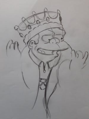 Matt Groening - originele productie tekening, The Simpsons, Nelson Muntz kopen? Bied vanaf 60!
