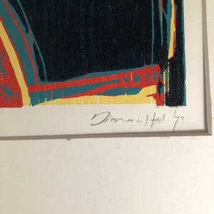 Diana van Hal - La Peche 2 - Houtsnede, Ingelijst kopen? Bied vanaf 59!