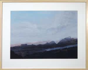 Henri Plaat - Gouache, Zonder titel - Ingelijst verkocht voor € 100!