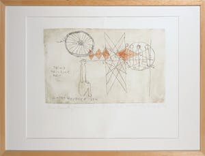 Anton Heyboer - Kleurenets, Time thinking man - Ingelijst kopen? Bied vanaf 150!