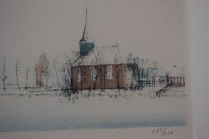 Ciano Siewert - Litho - Oer Hollands Landschap kopen? Bied vanaf 50!