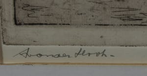 Andries van der Sloot - Ets, Het Vliet - Ingelijst kopen? Bied vanaf 70!