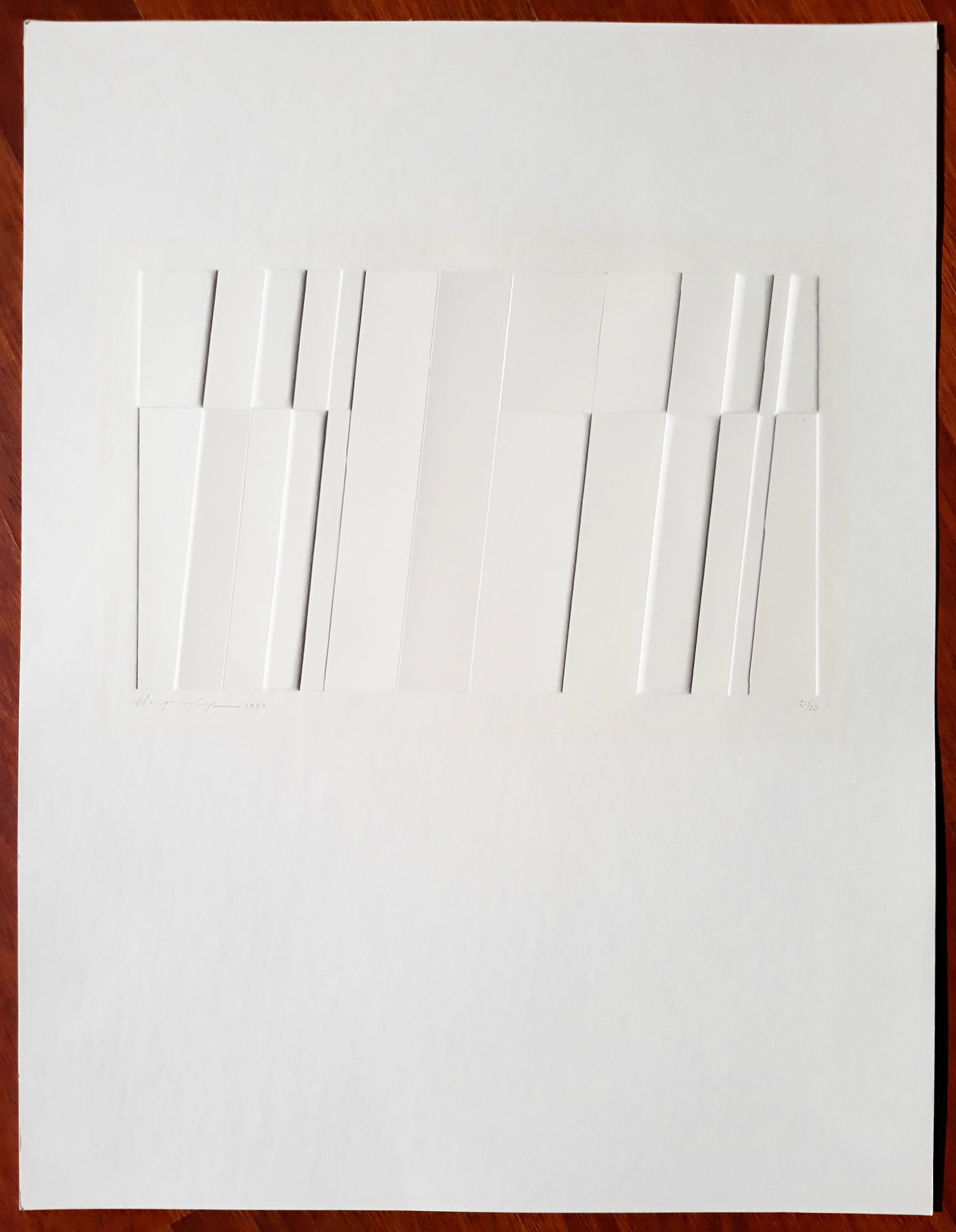 Harry van Kuyk - Zonder titel, reliëfdruk kopen? Bied vanaf 350!