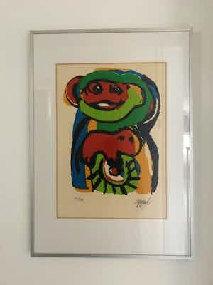 Karel Appel - onbekend verkocht voor € 500!