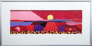 Ronald Boonacker - Zeefdruk, Bonaire -Ingelijst (Groot) verkocht voor € 80!