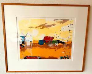 Theo Koster - Zeefdruk Nr. 90 - Connection - Ingelijst kopen? Bied vanaf 75!