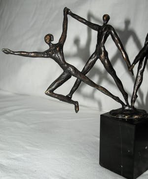 Brons (Onbekend) - Bronzen beeldje , “De dansers“ kopen? Bied vanaf 1!