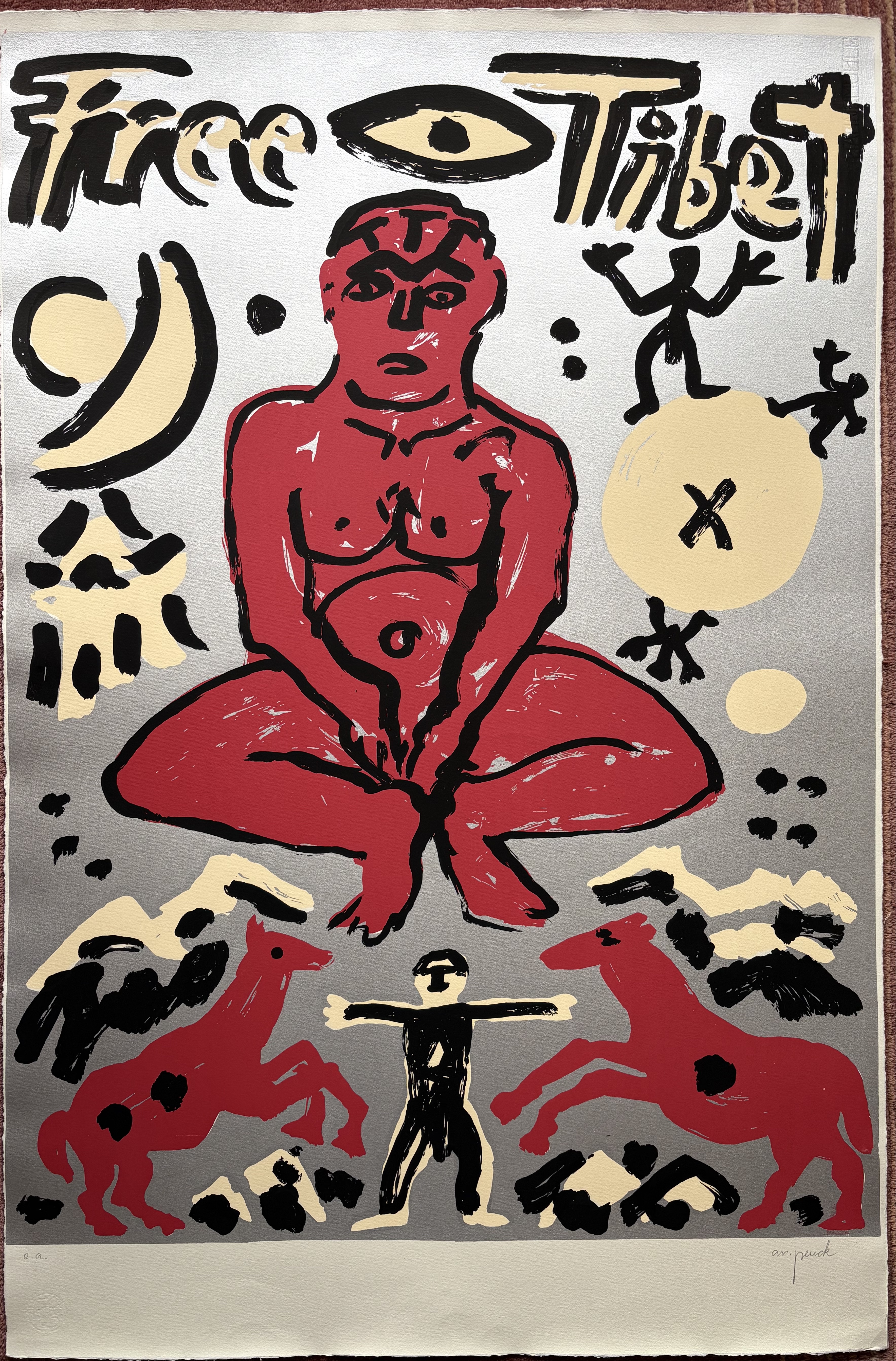 A.R. Penck - FREE TIBET kaufen? Bieten Sie von 750!