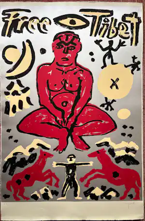 A.R. Penck - FREE TIBET kaufen? Bieten Sie von 750!