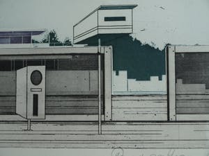 Peter van der Heijden - Ets en aquatint , Belgische brievenbussen – gesigneerd – 1977 – nr 1 van 12 kopen? Bied vanaf 50!