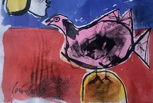 Corneille - 'tête de femme et l'oiseaux' kopen? Bied vanaf 750!