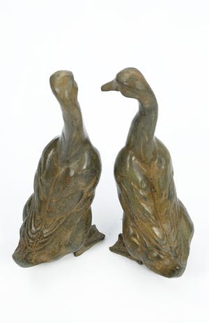 Pierre Chenet - Stel bronzen beelden van loopeenden kopen? Bied vanaf 215!