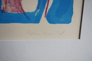 Bram van Velde - litho, met potlood gesigneerd en genummerd 2 - incl groot kunstboek kopen? Bied vanaf 299!