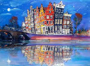 Elena Polyakova - Night in Amsterdam verkocht voor € 65!