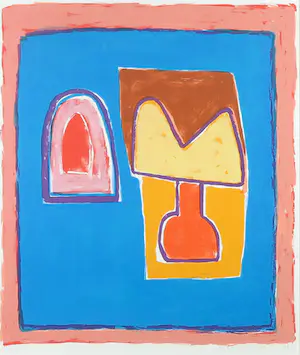 Dolf Verlinden - Zeefdruk, Zonder titel - Ingelijst kopen? Bied vanaf 1!