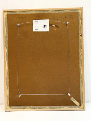 Cees Kortlang - Ets, Abstracte voorstelling in Blauw "Cold Blue" - Ingelijst 2/10 kopen? Bied vanaf 75!