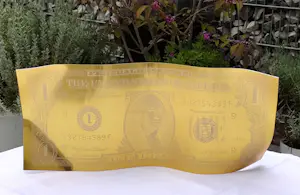 Karl Lagasse - ONE DOLLAR GOLD KARL LAGASSE – Skulptur kopen? Bied vanaf 500!