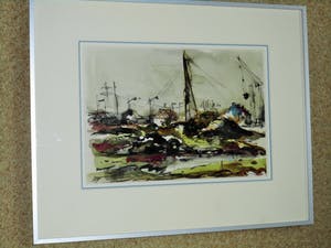 Martinus Leonardus Middelhoek - Aquarel - Huizen in aanbouw Brielle 1965 kopen? Bied vanaf 45!