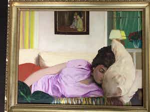 Niet of onleesbaar gesigneerd - Jóven Durmeindo (slapende jonge dame ) verkocht voor € 1!